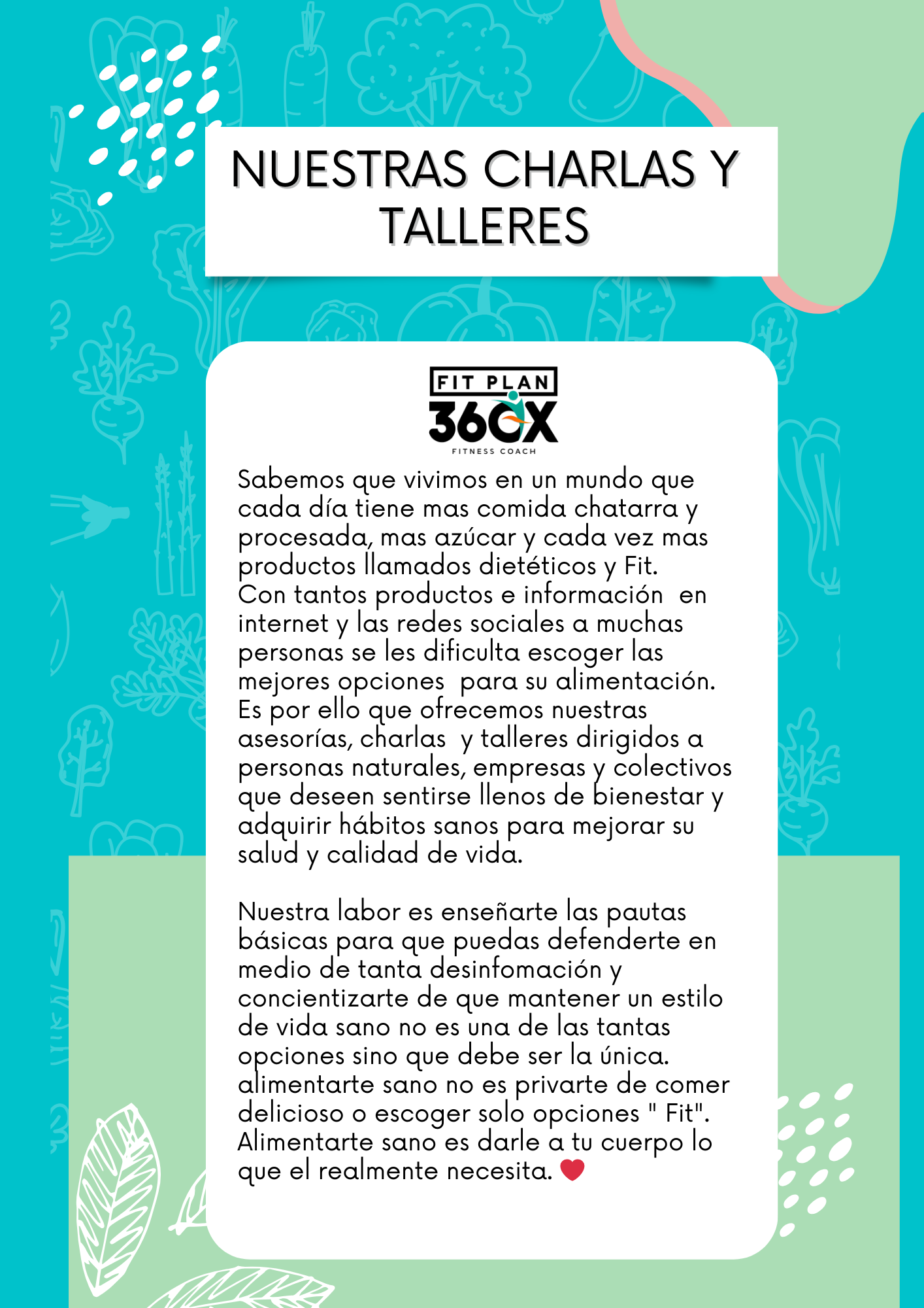 Charlas y talleres nutricionales para empresas šš¼