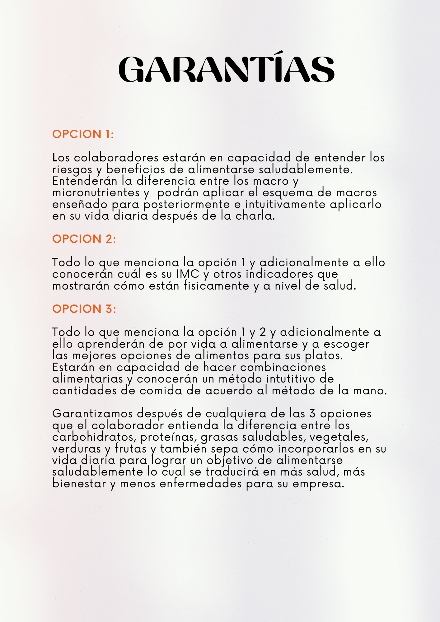 Charlas y talleres nutricionales para empresas šš¼