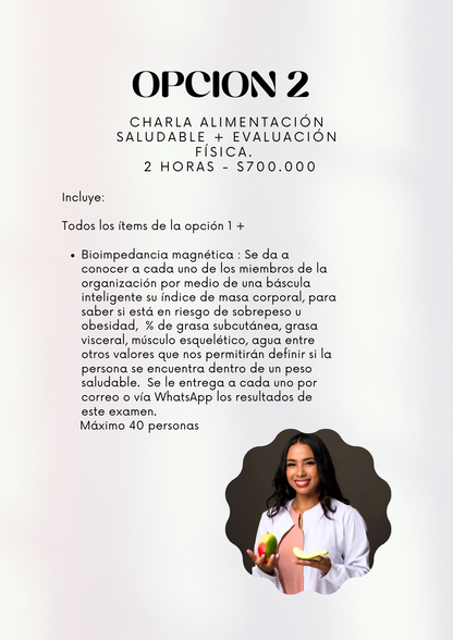 Charlas y talleres nutricionales para empresas  🍎💼