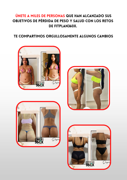 Reto Glúteos de acero - Aumenta masa muscular en piernas y gluteos -  4 semanas